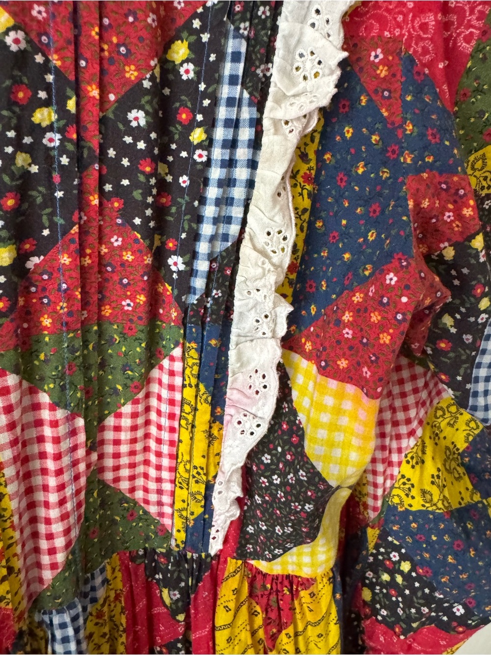 Dôen Nicolette patchwork dress, size XXL - Picture 3 of 8